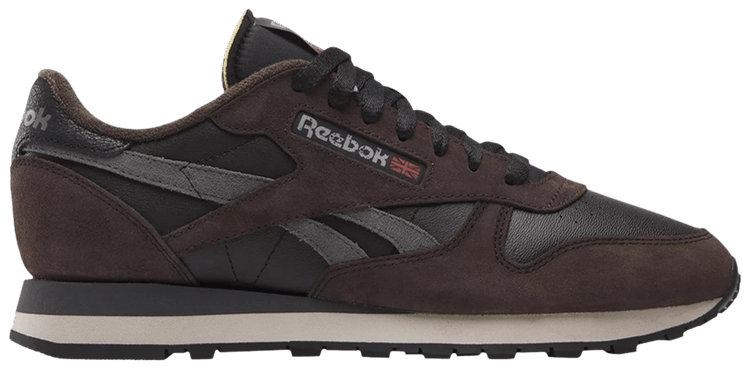 Reebok Classic Leather Mens 09.0 Black Dark Matter Grey WSS