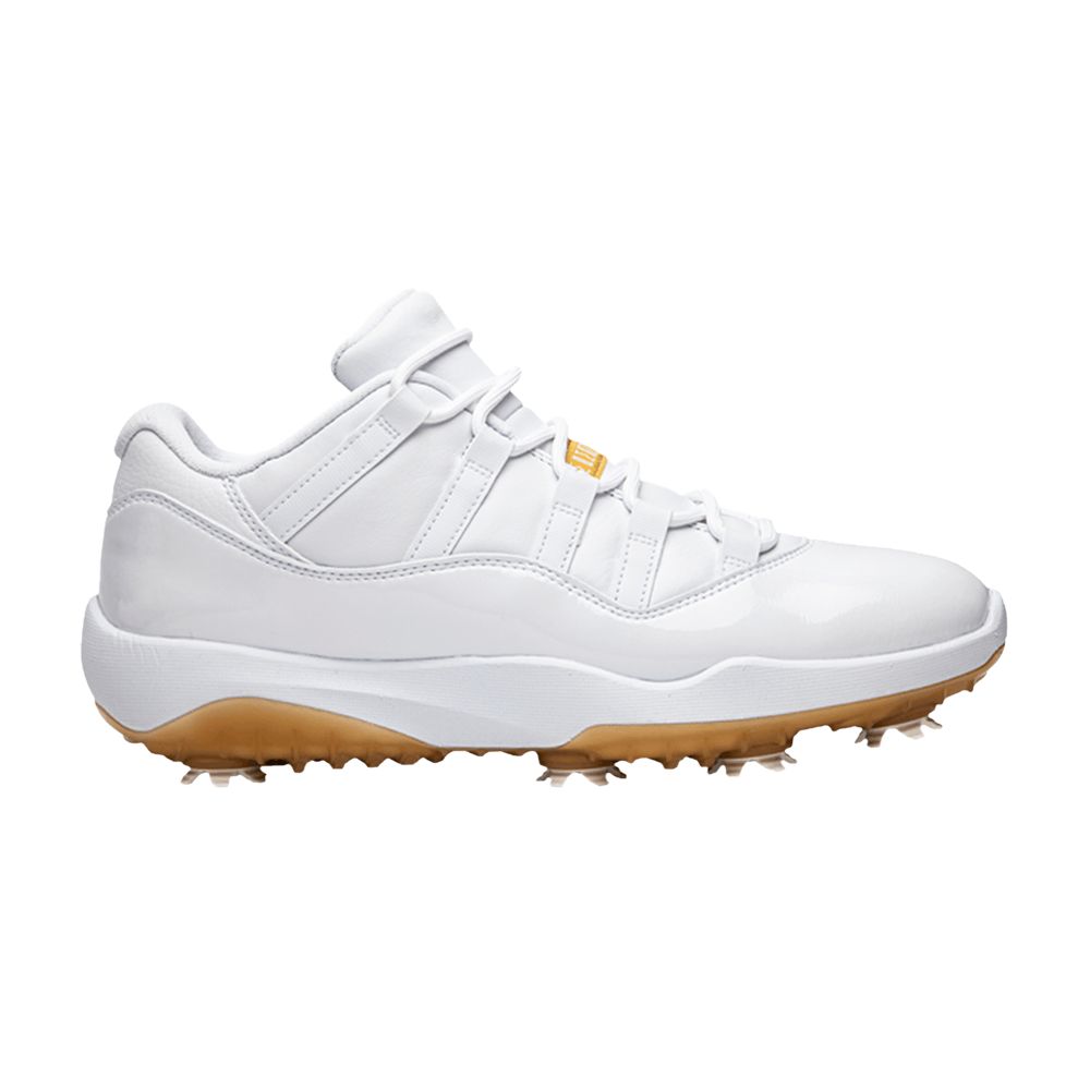 Air Jordan 11 Low Golf 'Metallic Gold' Sample | White | Men's Size 10 - AQ0963-102-00-LN2