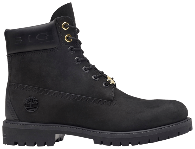 The Notorious BIG x 6 Inch Premium Boot Christopher Wallace Collection   Black