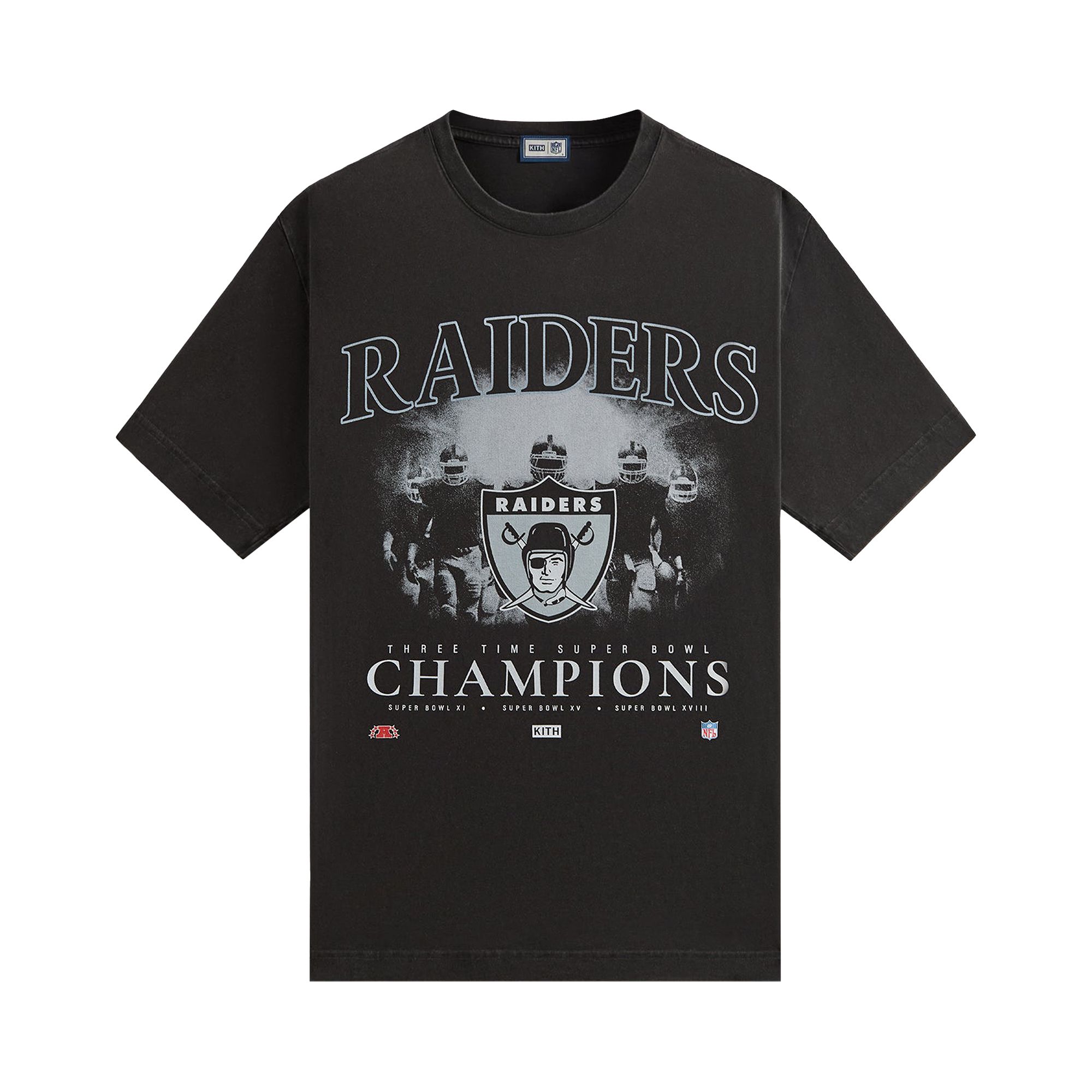 Pre-owned Kith & '47 For The Nfl: Raiders Vintage Tee 'black'