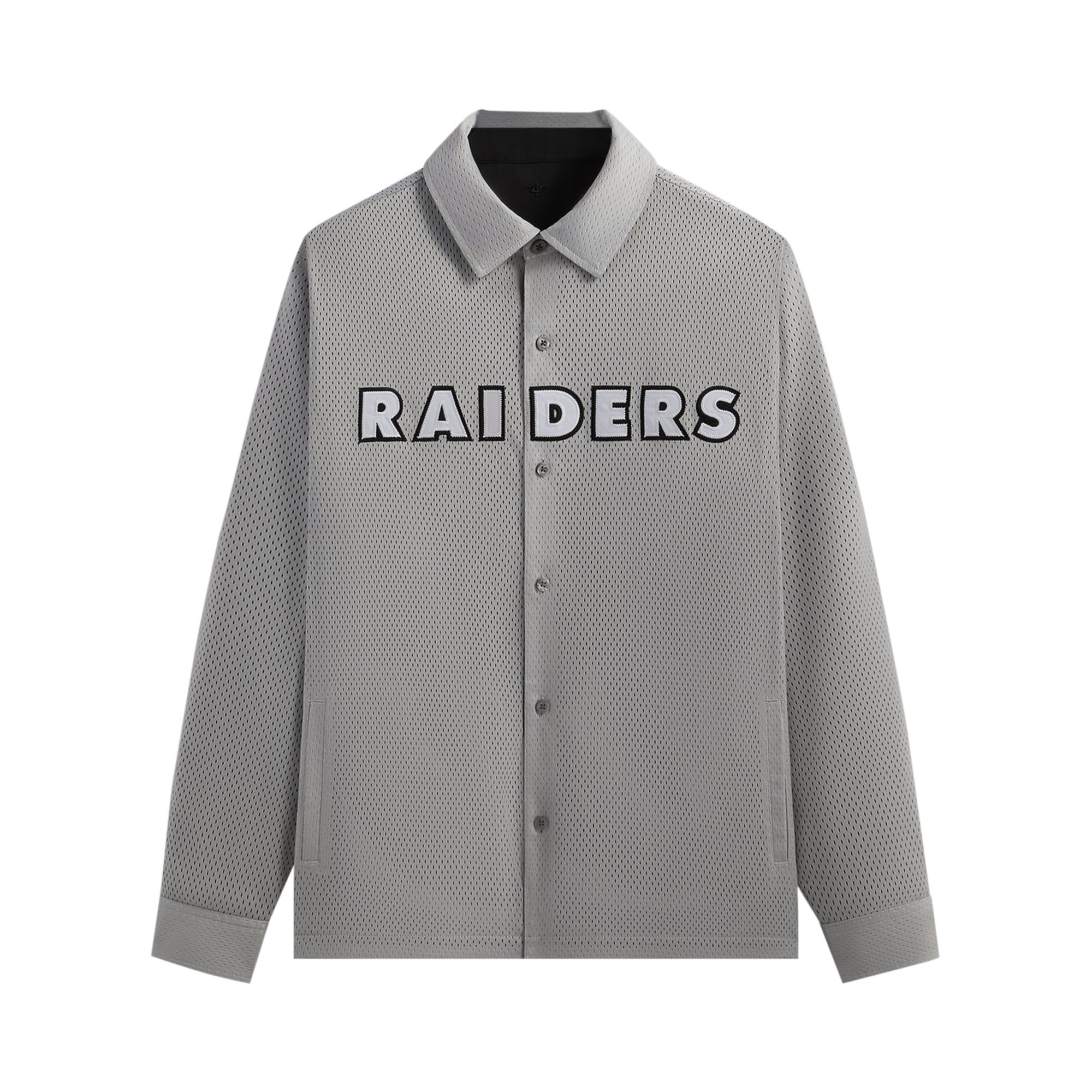 Pre-owned Kith & '47 For The Nfl: Raiders Reversible Ginza 'mist' In Grey
