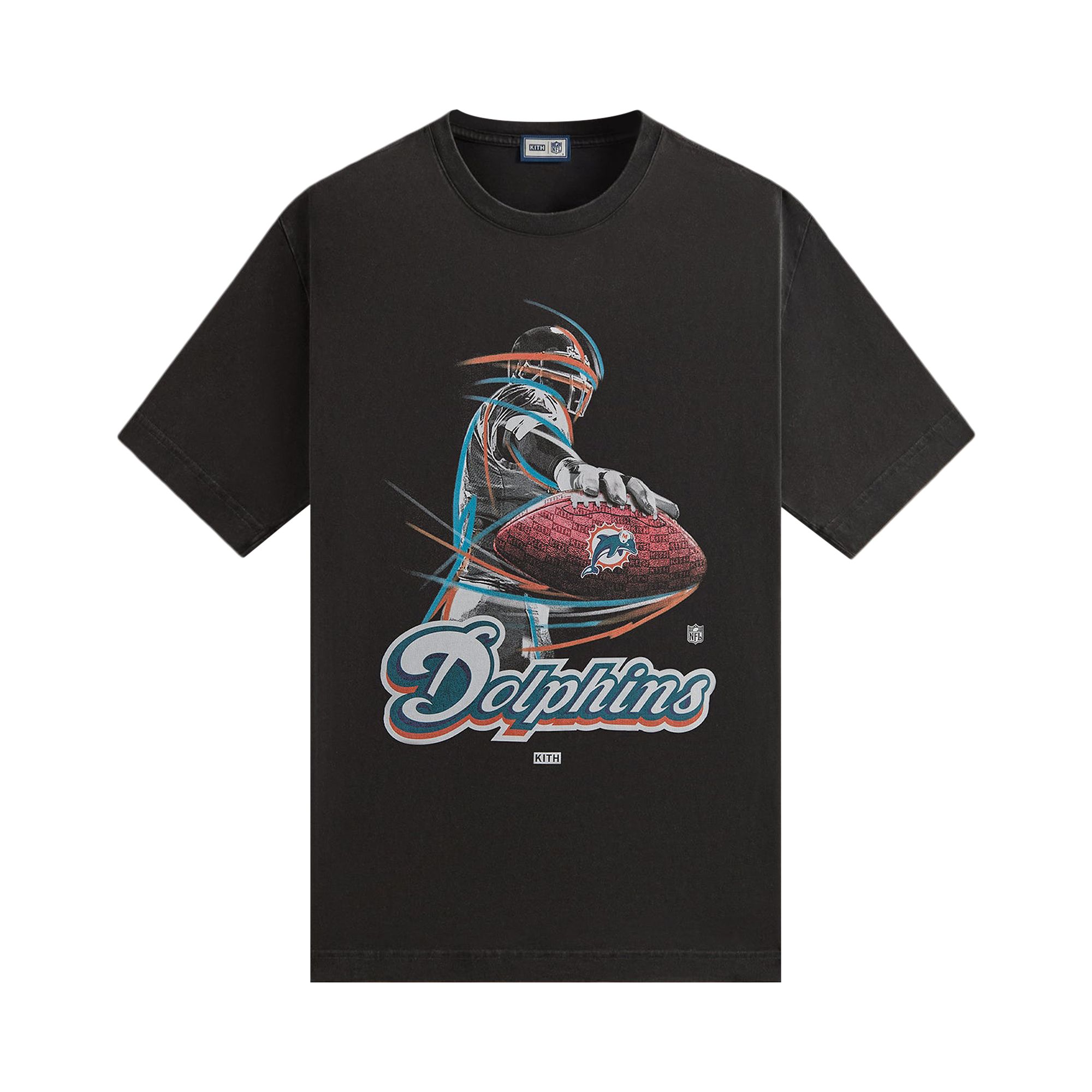 Pre-owned Kith & '47 For The Nfl: Dolphins Vintage Tee 'black'
