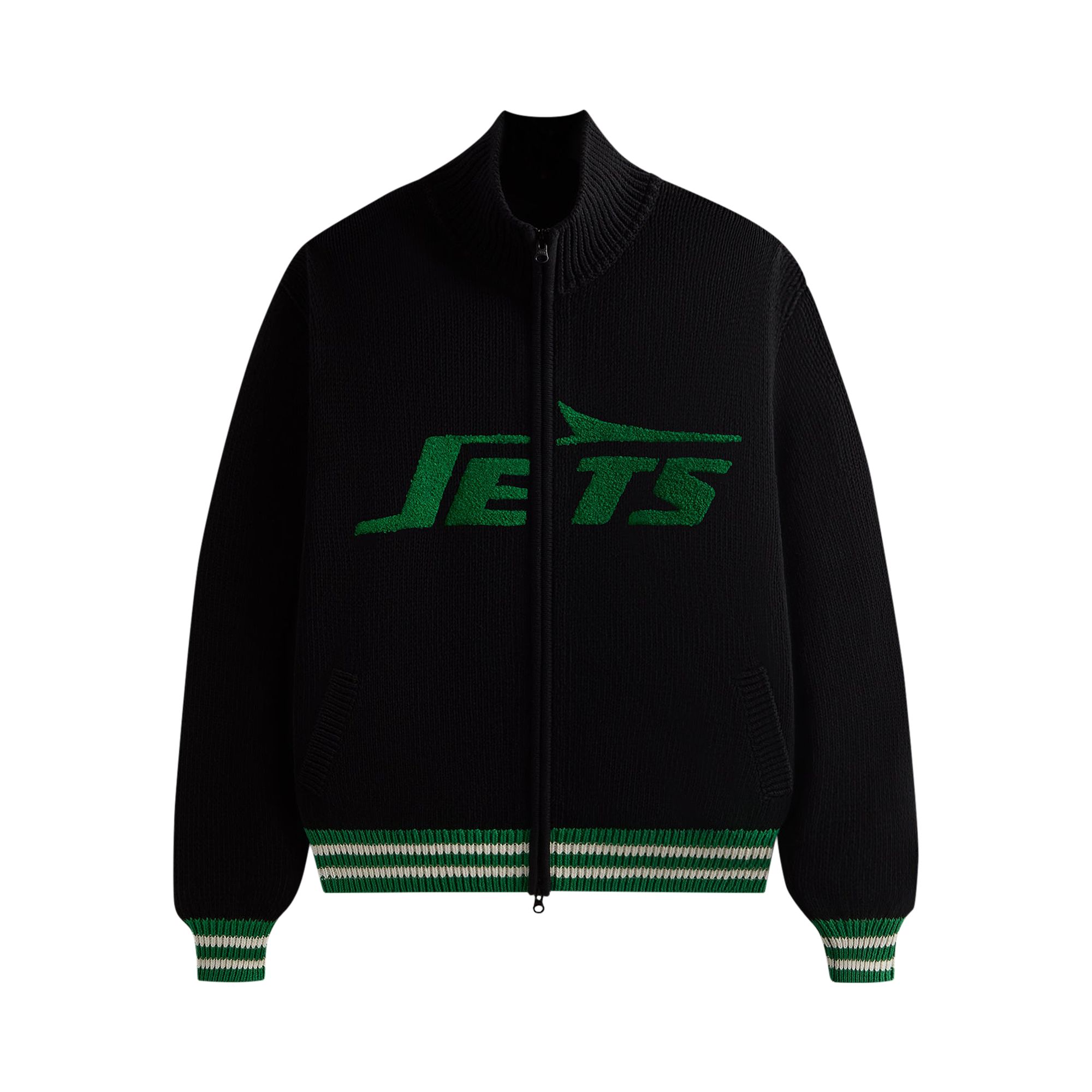 Kith & '47 for the NFL: Jets Wyona Full Zip Sweater 'Black' | Men's Size XL