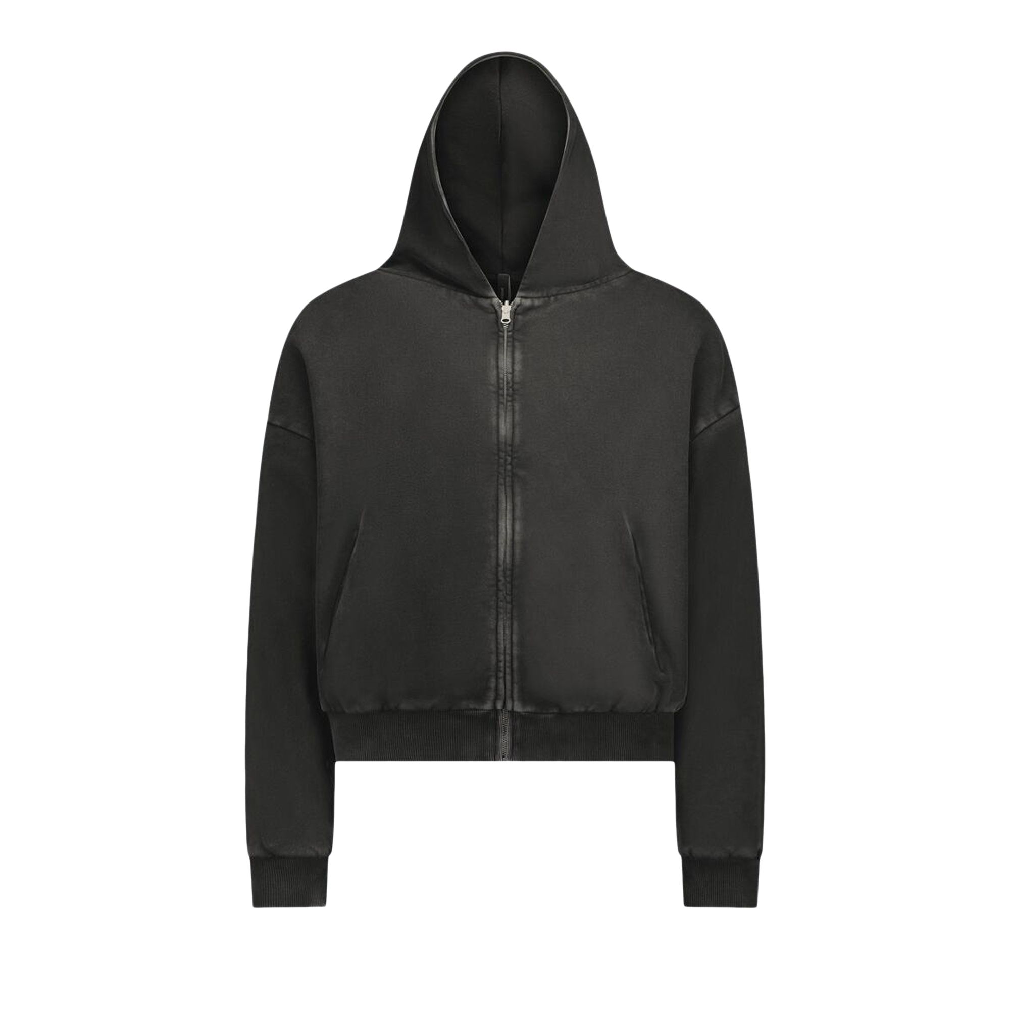 Pre-owned Entire Studios Thermal Hood 'washed Black' | Men's Size S