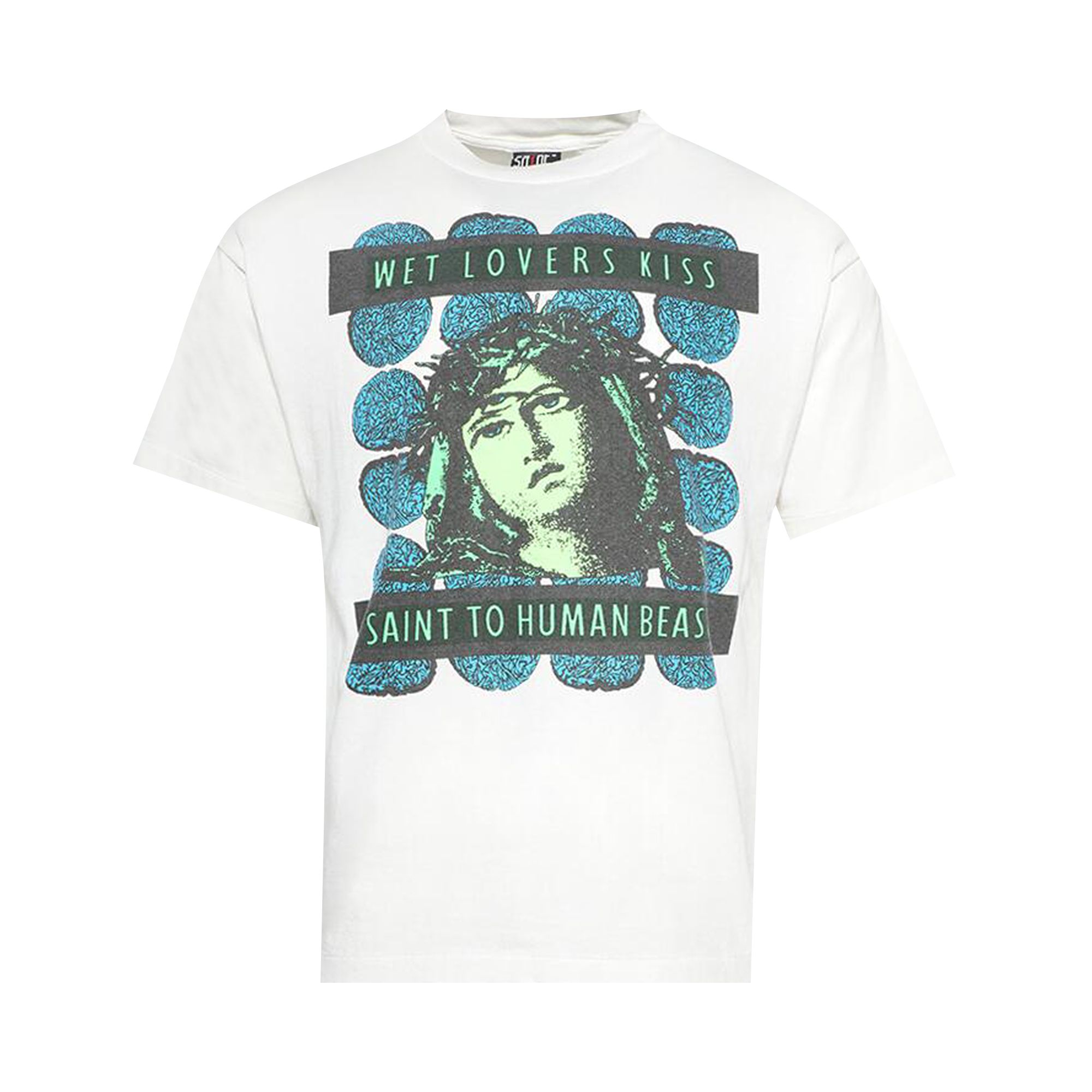 Pre-owned Saint Mxxxxxx Kiss Tee 'white' | Men's Size M