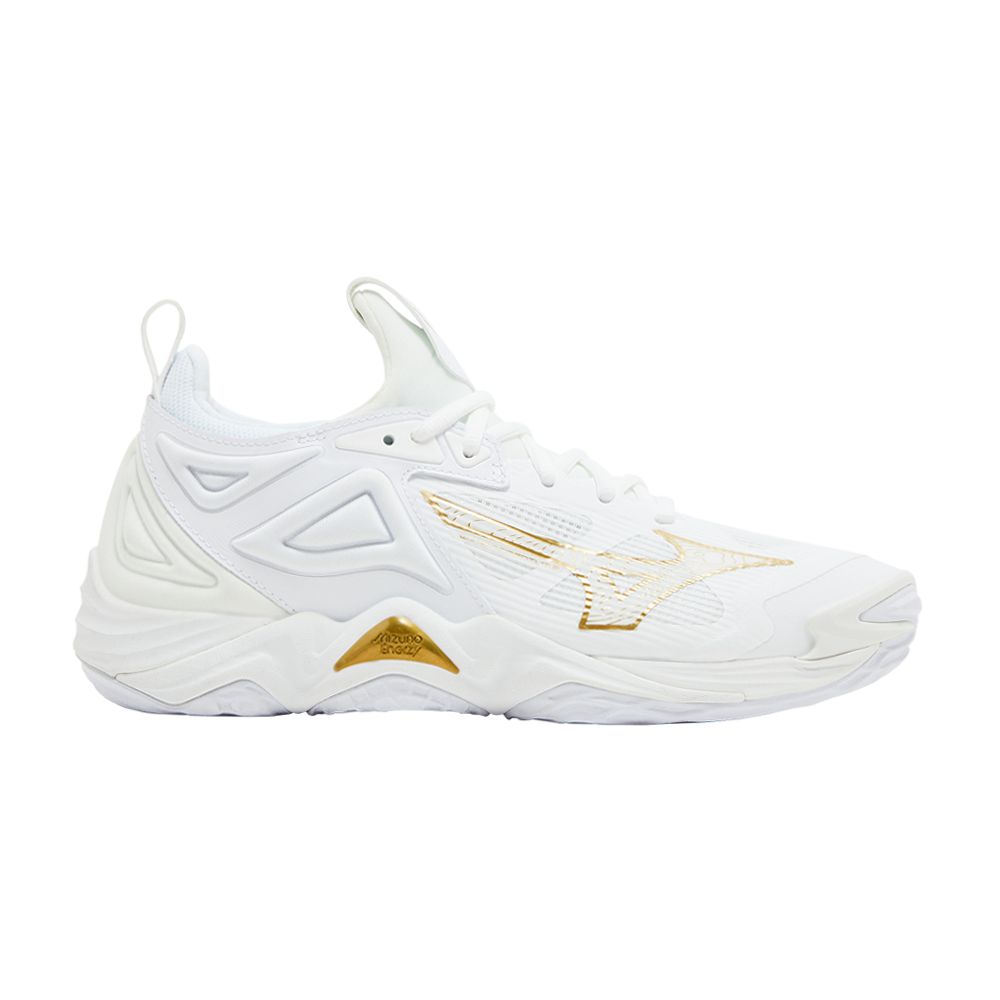 Pre-owned Mizuno Wmns Wave Momentum 3 'white Gold'