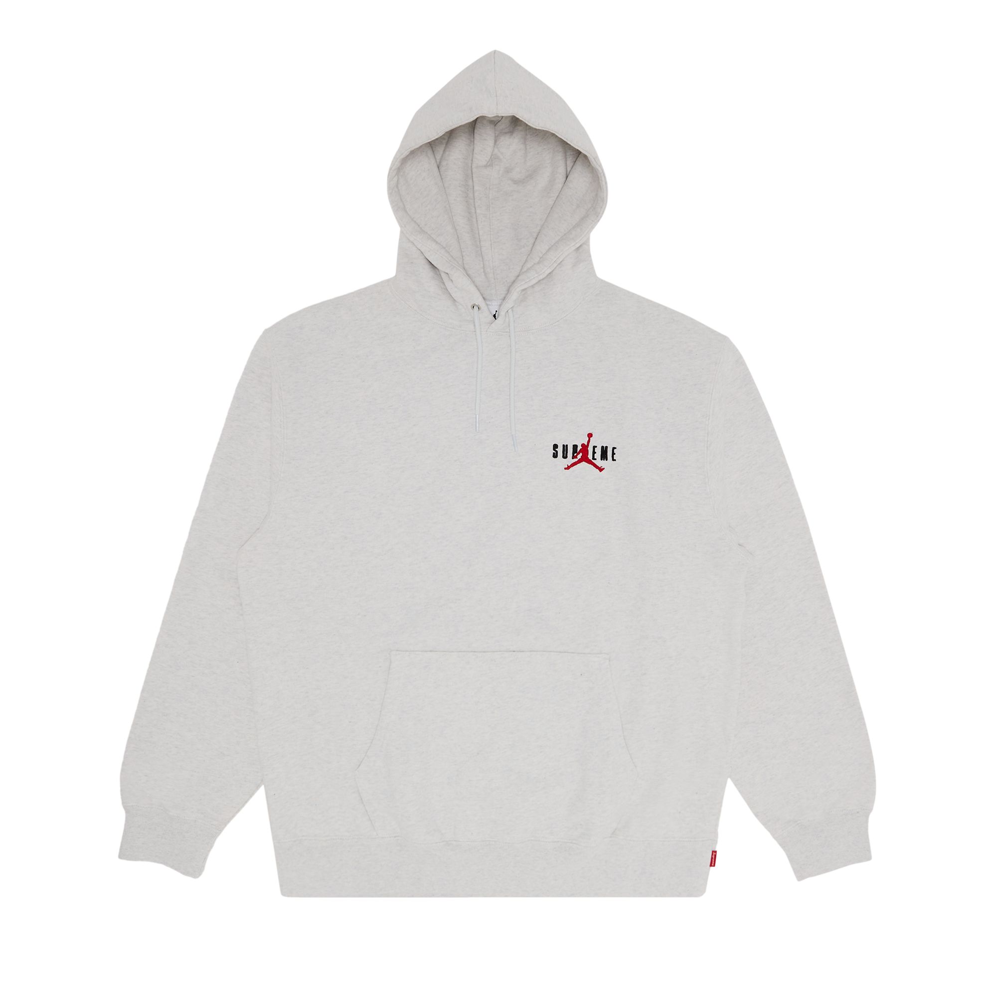 Pre-owned Supreme X Jordan Hooded Sweatshirt 'ash Grey'