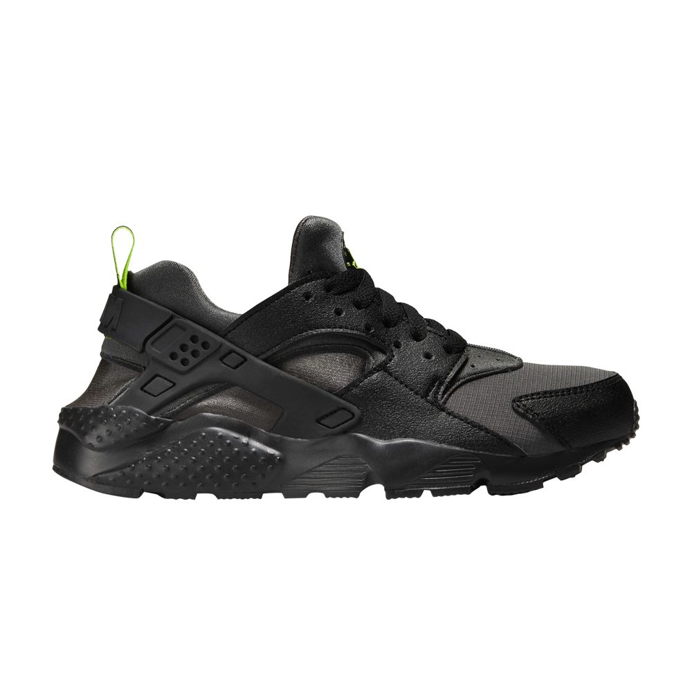 Pre-owned Nike Air Huarache Run Gs 'iron Grey Volt' | Kid's Size 5 In Gray