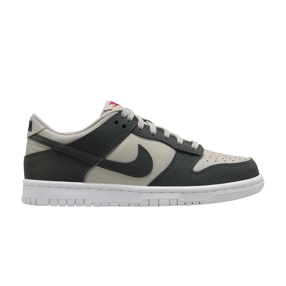 Pre-owned Nike Dunk Low Gs 'light Iron Ore Anthracite Glitter' | Grey | Kid's Size 6