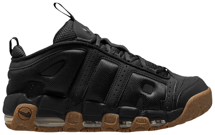 Nike air uptempo black and gold store