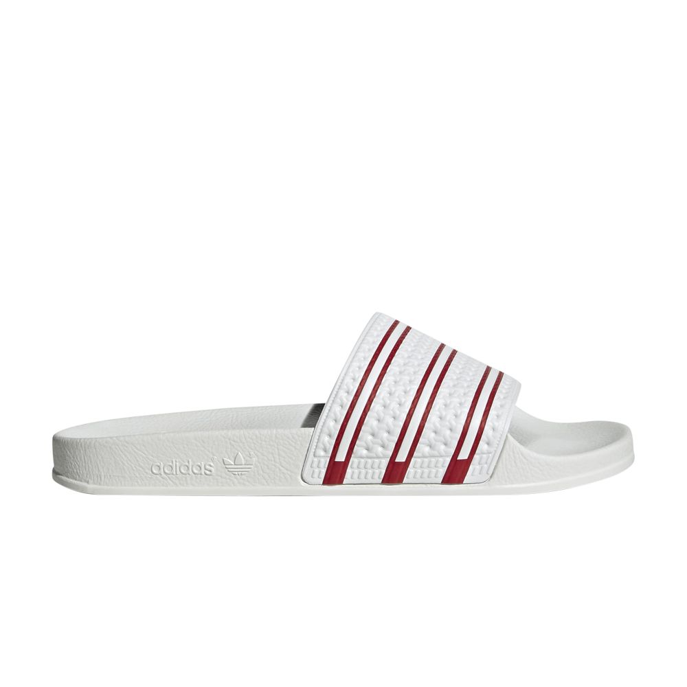 adidas Adilette Slides 'White Team Power Red' | Men's Size 7