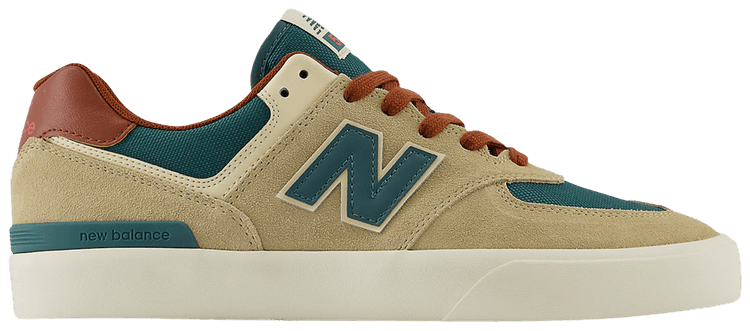 New Balance Numeric 574 Vulc Tan Forest Green