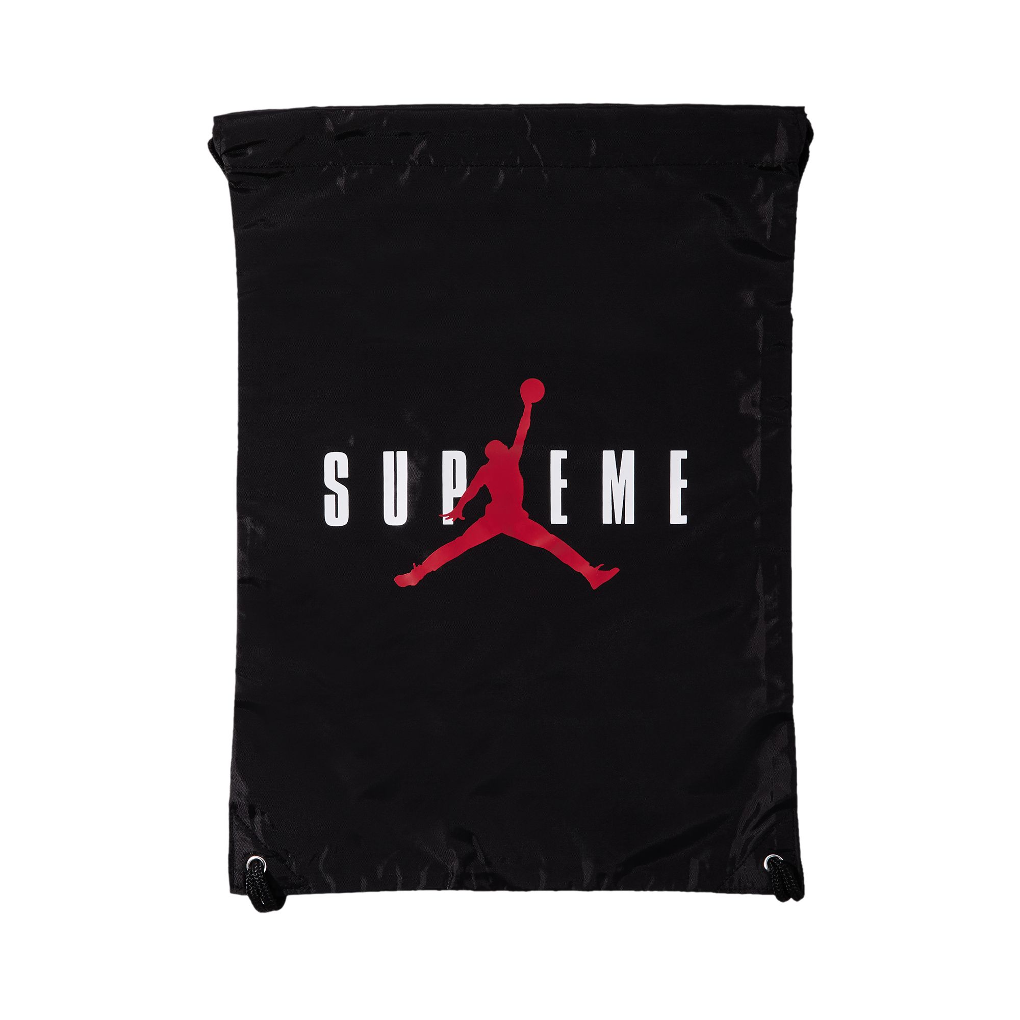 Supreme x Jordan Drawstring Bag 'Black' | Men's Size Onesize