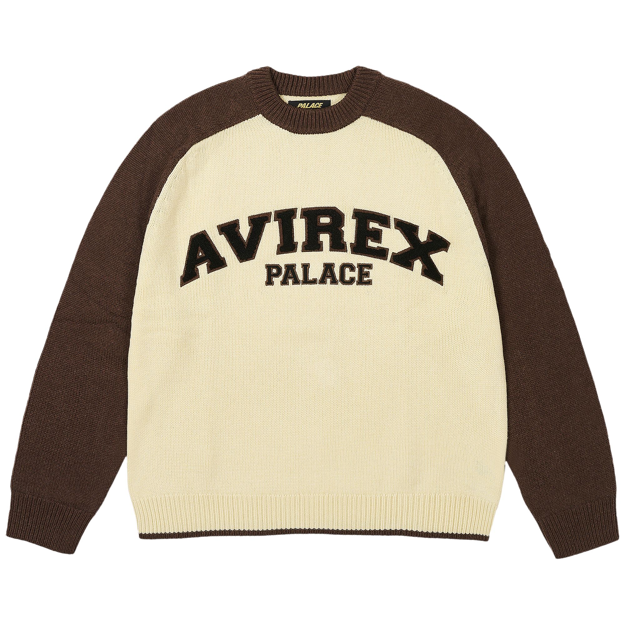 Pre-owned Palace Avirex Knit 'caked Brown' | Men's Size Xl