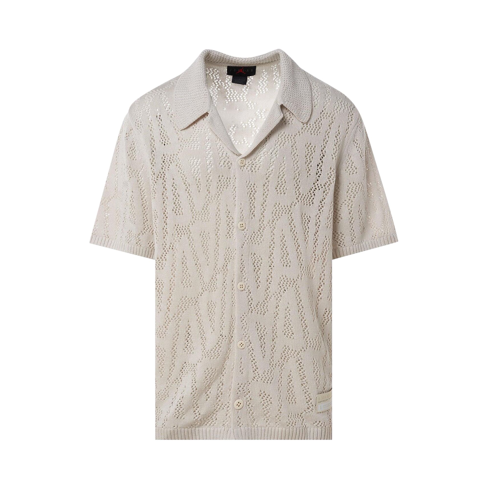 Pre-owned Air Jordan X A Ma Maniére Shooting Shirt 'phantom' | Cream | Men's Size L