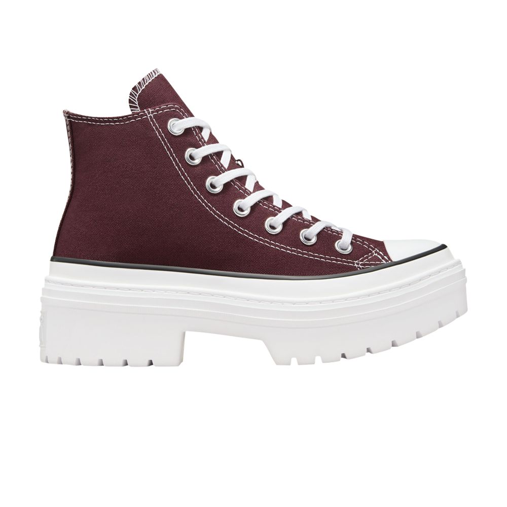 Pre-owned Converse Wmns Chuck Taylor All Star Lugged Heel Platform High 'bloodstone' In Red