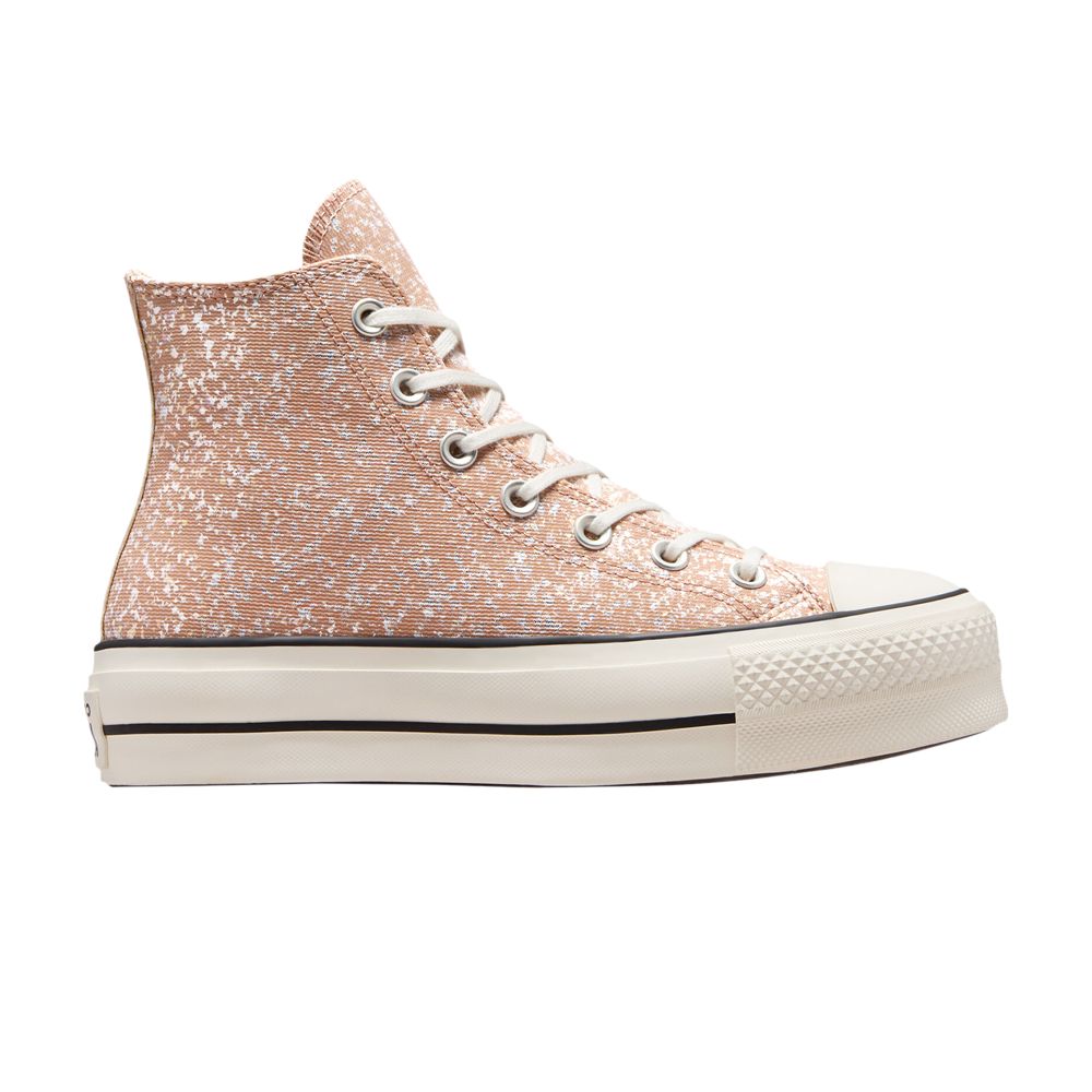 Pre-owned Converse Wmns Chuck Taylor All Star Lift Platform High 'glitter - Dusty Cinder' In Orange