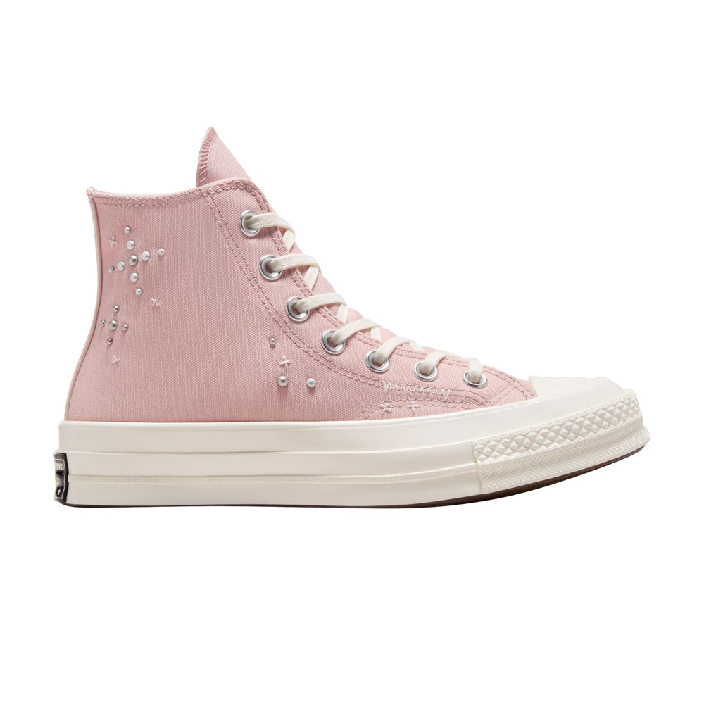 Pre-owned Converse Wmns Chuck 70 High 'pearls & Studs - Flush Stone' In Pink