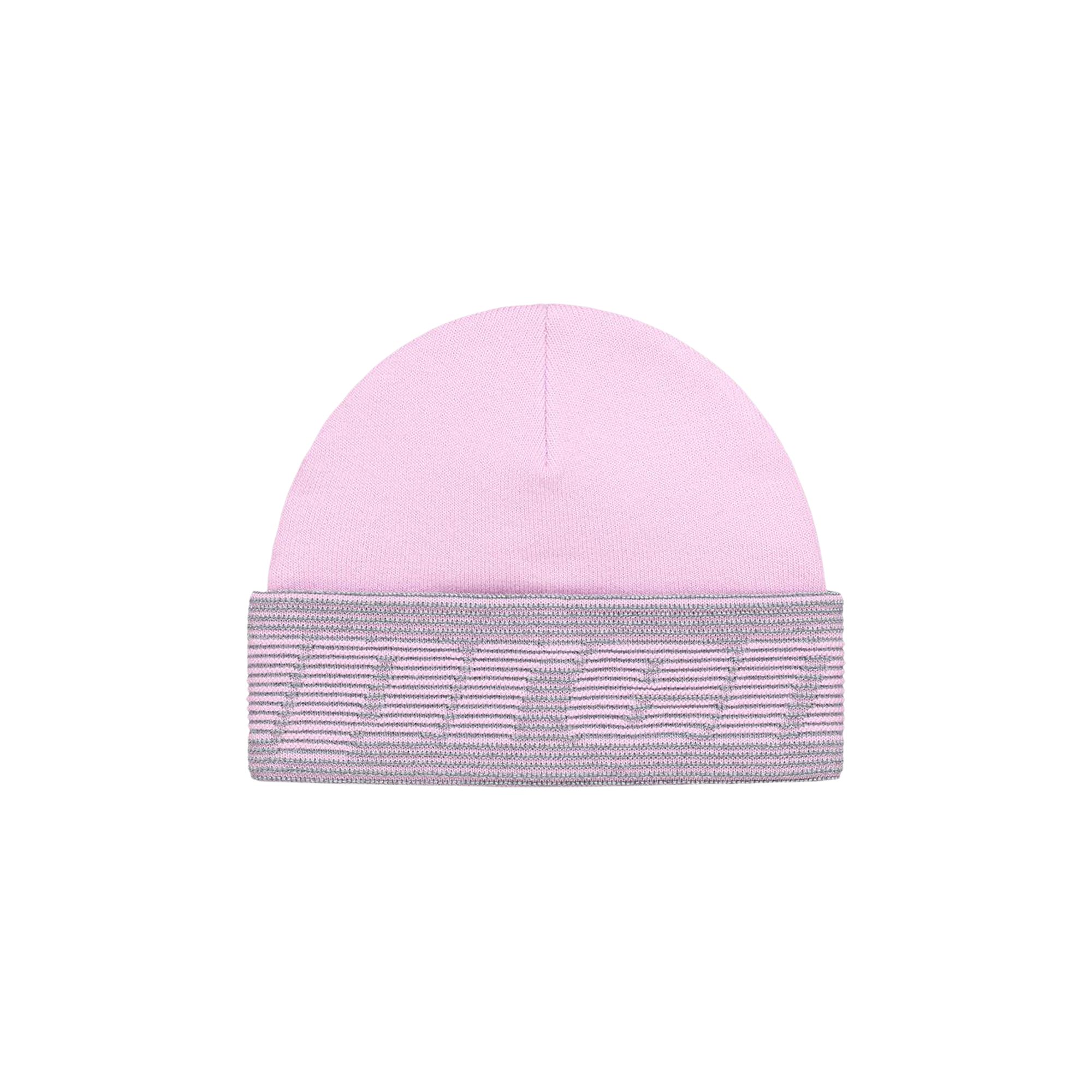 Pre-owned Supreme Reflective Jacquard Beanie 'light Pink'