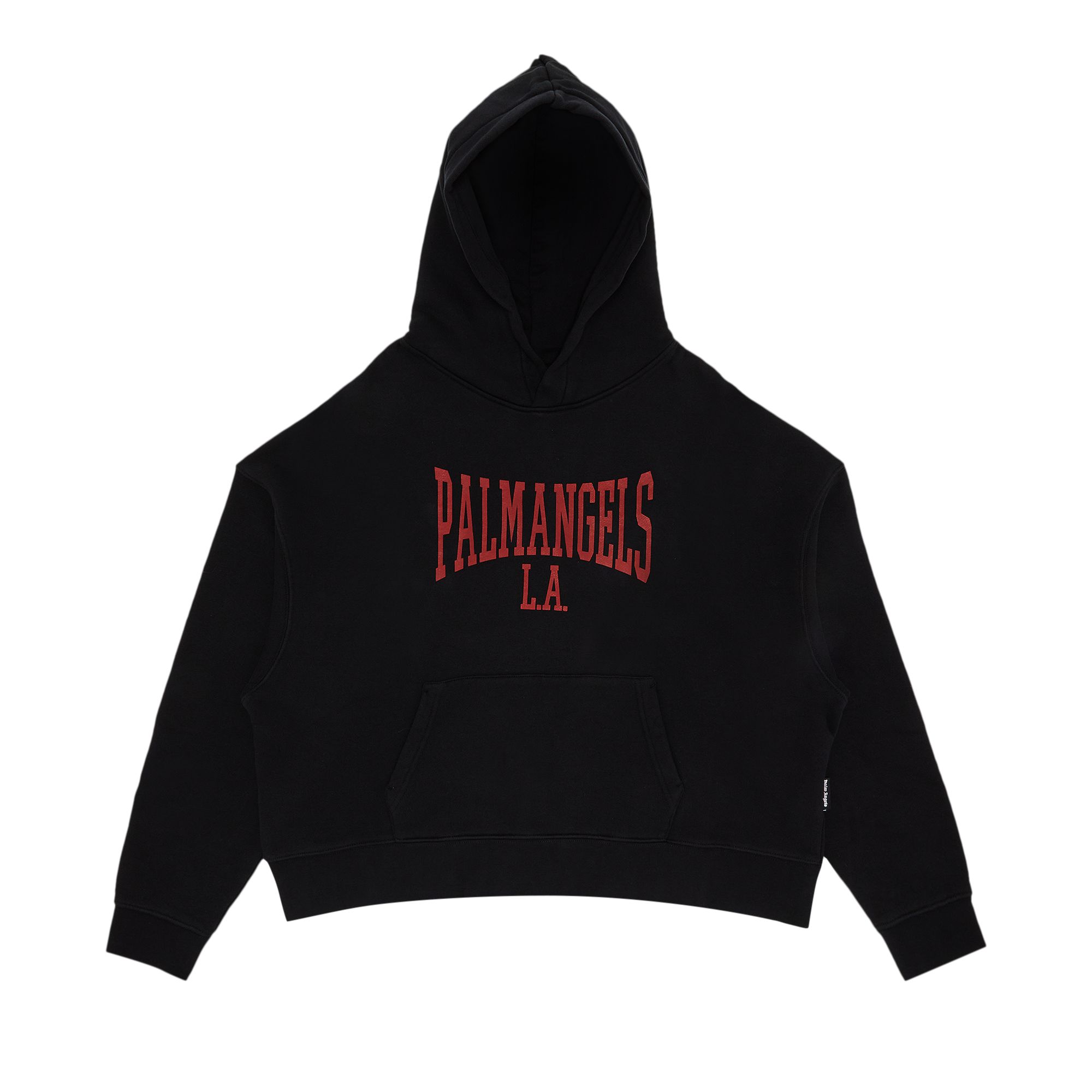 Palm Angels College Hoodie 'Black/Dark Red' | Men's Size S