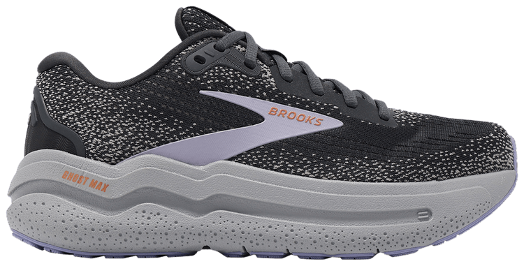 Brooks Wmns Ghost Max 2 Wide Ebony Sweet Lavender