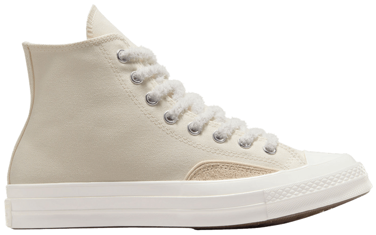 Converse Chuck 70 Luxe High Light Dune Fuzzy Laces