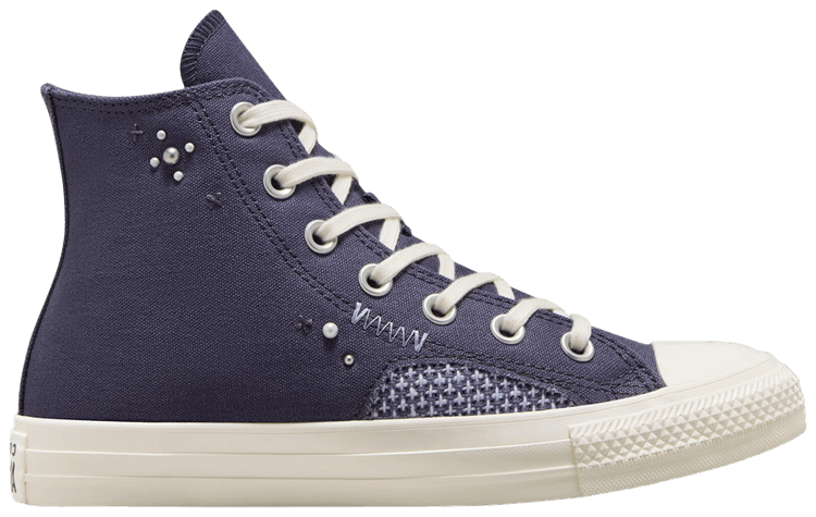 Converse Wmns Chuck Taylor All Star High Pearls  Studs   Shadow Purple