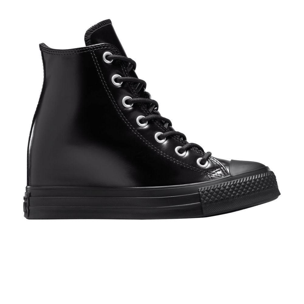 Pre-owned Converse Wmns Chuck Taylor All Star Wedge Platform High 'triple Black' | Women's Size 7.5