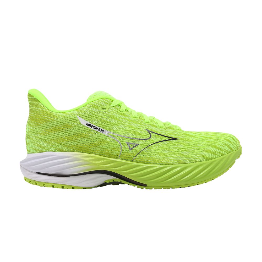 Pre-owned Mizuno Wave Rider 28 'neo Lime' | Green | Men's Size 9