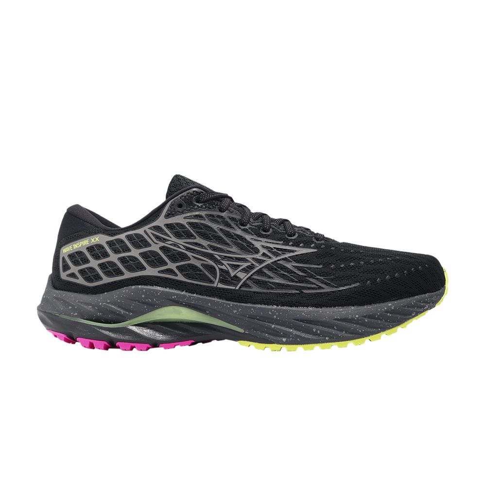 Pre-owned Mizuno Wave Inspire 20 'black Sunny Lime' | Men's Size 8.5