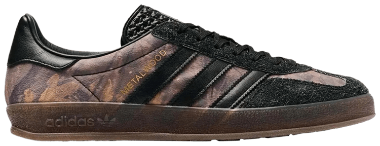 Metalwood Studio x adidas Gazelle Indoor Real Leaf Camo Sample