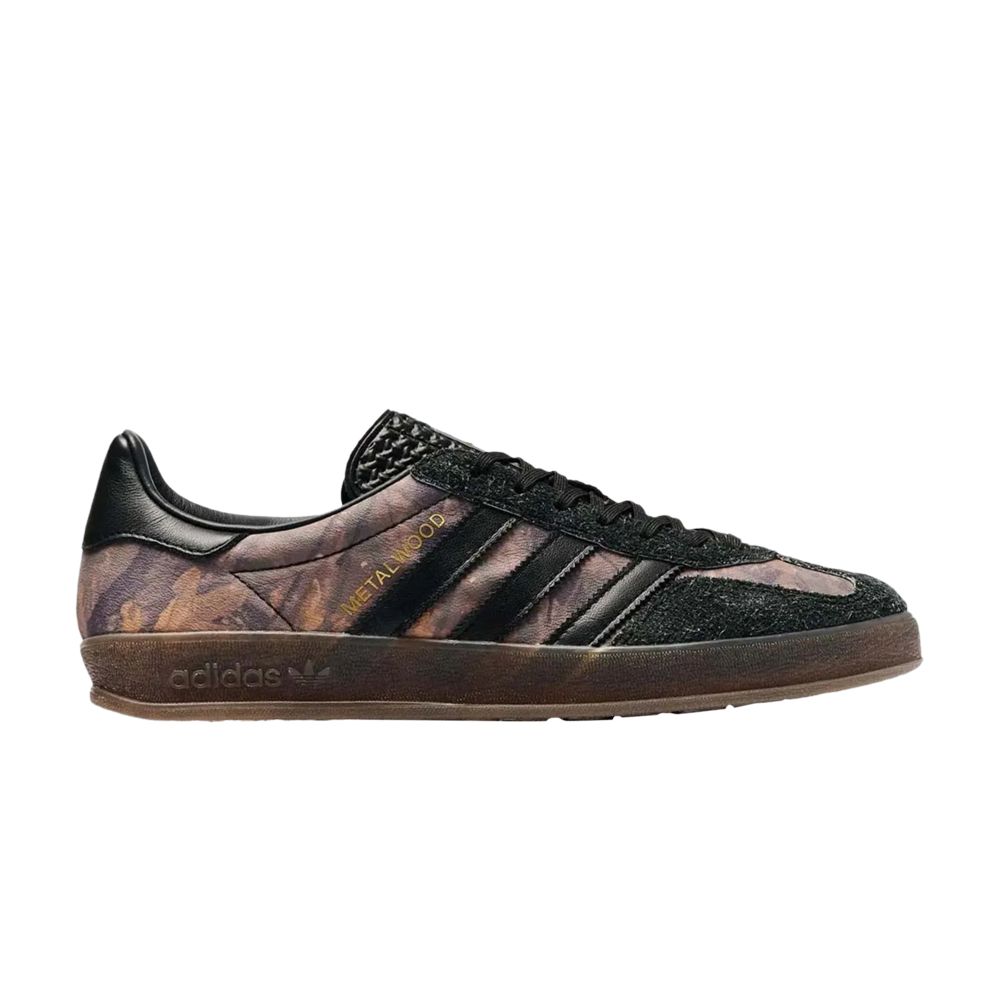 adidas Metalwood Studio x Gazelle Indoor 'Real Leaf Camo' Sample | Black | Men's Size 11.5 - JR8136-S