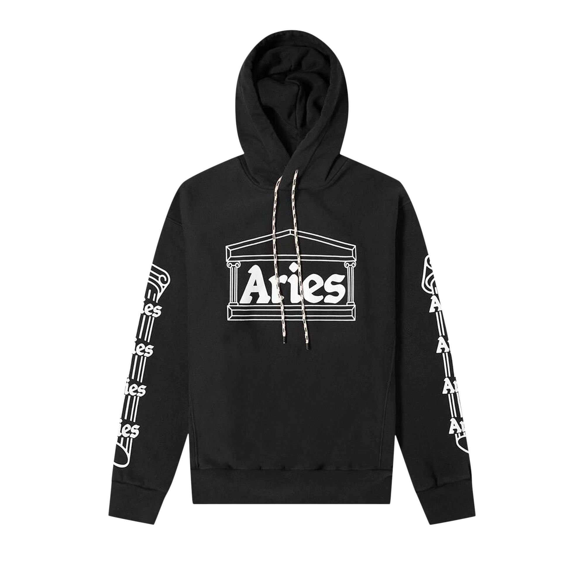 Pre-owned Aries X Arsenal Column Hoodie 'black'