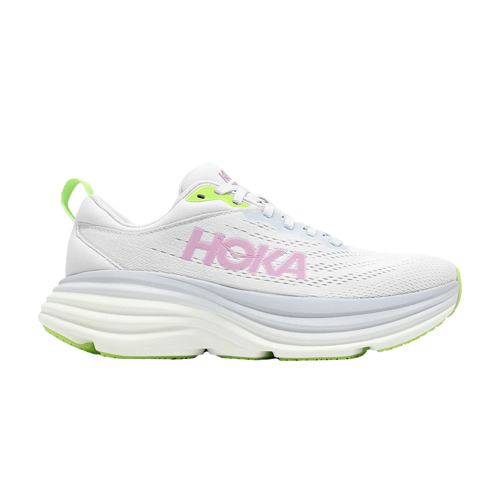 Pre-owned Hoka Wmns Bondi 8 Wide 'sea Ice Pink Twilight' In White