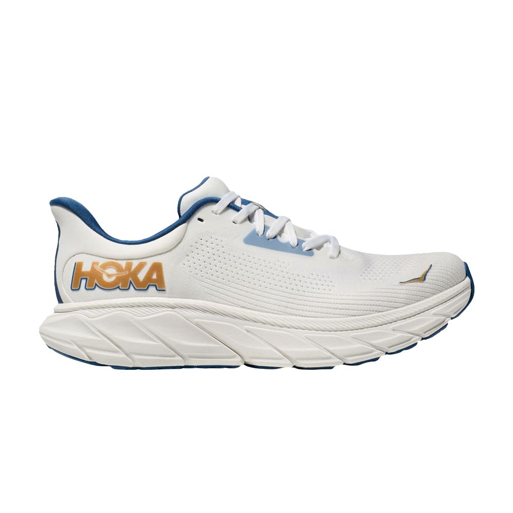 HOKA Arahi 7 2E Wide 'Frost Gold' | White | Men's Size 10 - 1147870-FTG