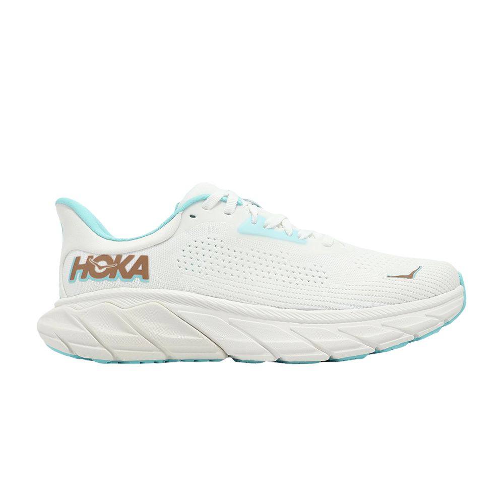 HOKA Wmns Arahi 7 Wide 'Frost Rose Gold' | White | Women's Size 8.5 - 1147890-FTRS