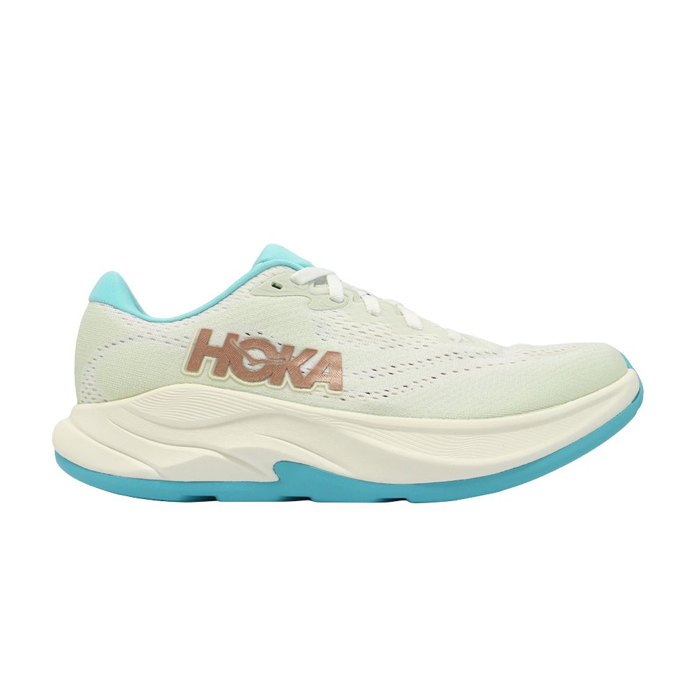 HOKA Wmns Rincon 4 Wide 'Frost Rose Gold' | White | Women's Size 5.5 - 1155133-FTRS