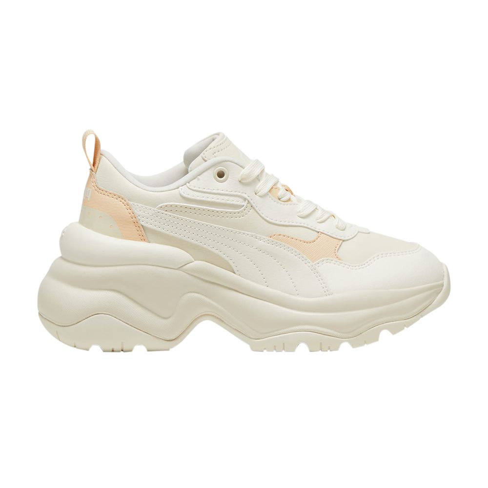 Pre-owned Puma Wmns Cilia Wedge 'frosted Ivory Cashew' | Cream | Women's Size 8.5 In White