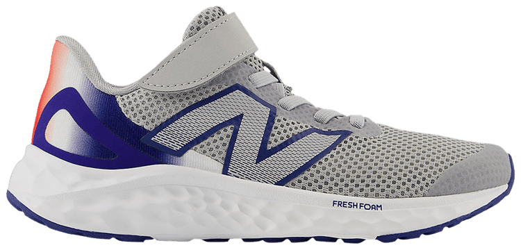 New Balance Fresh Foam Arishi v4 Little Kid Wide Grey Navy