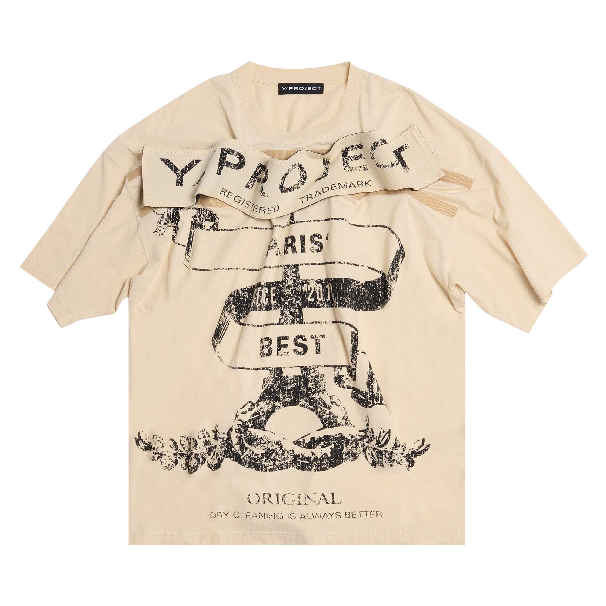 Pre-owned Y/project Paris Best T-shirt 'light Sand' | Tan | Men's Size M