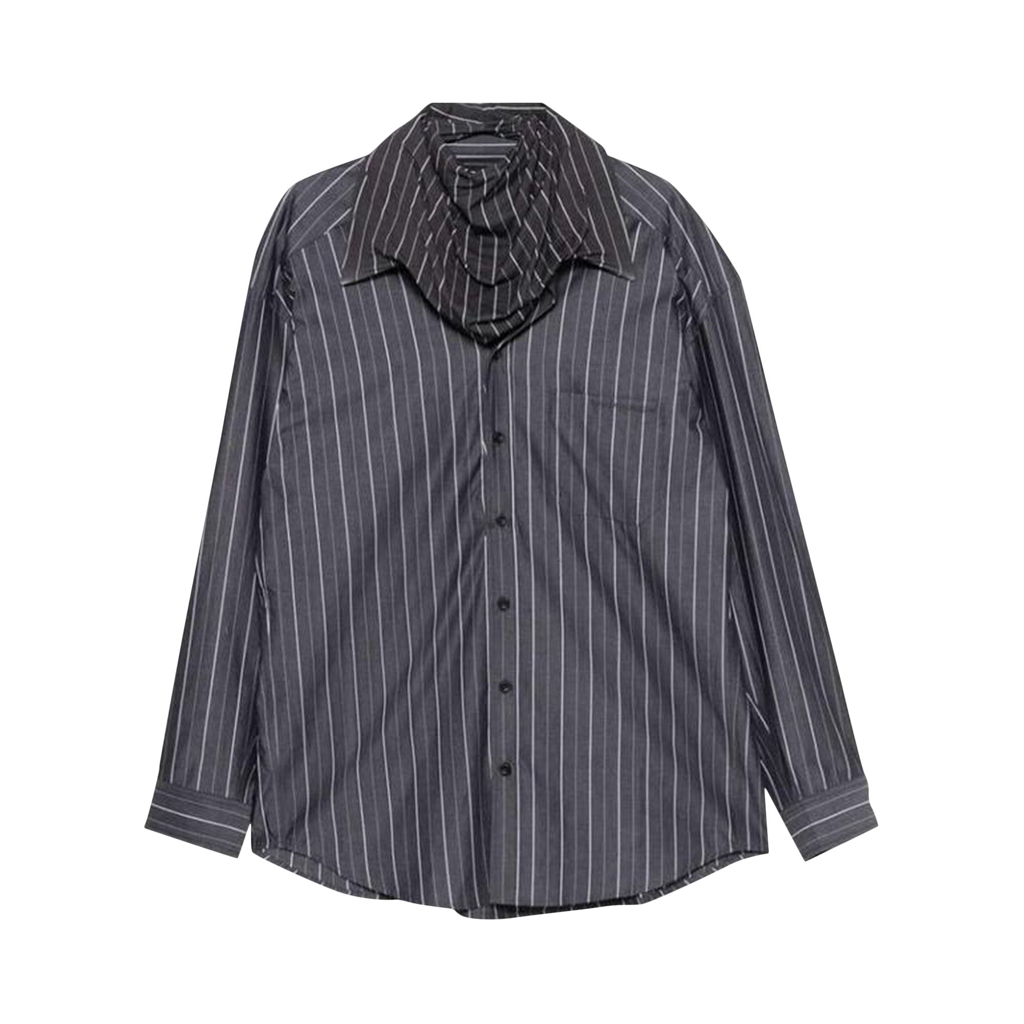 Pre-owned Y/project Turtleneck Shirt 'dark Grey Stripe' | Men's Size M