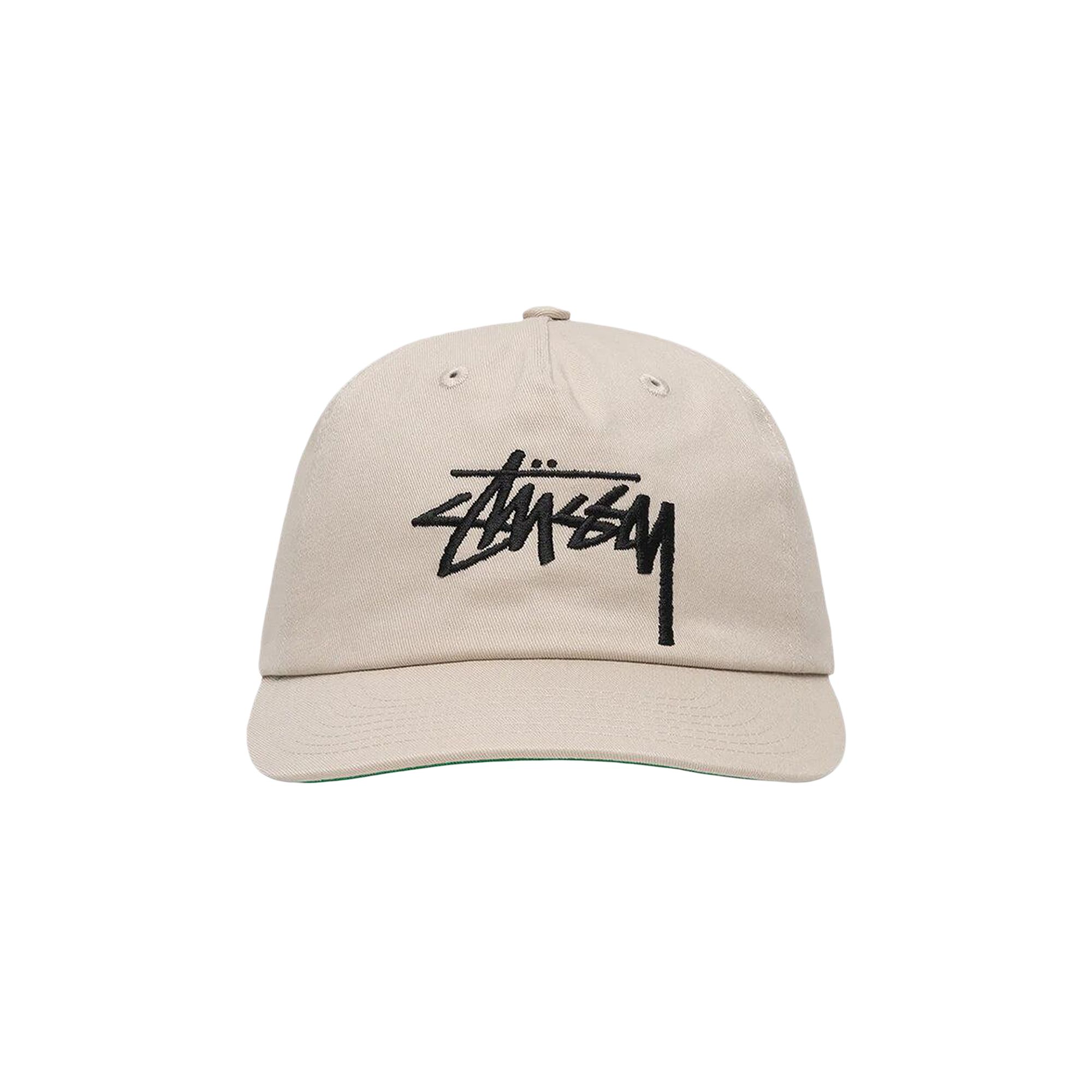 Pre-owned Stussy Big Stock Mid Depth Hat 'tan' | Men's Size Onesize