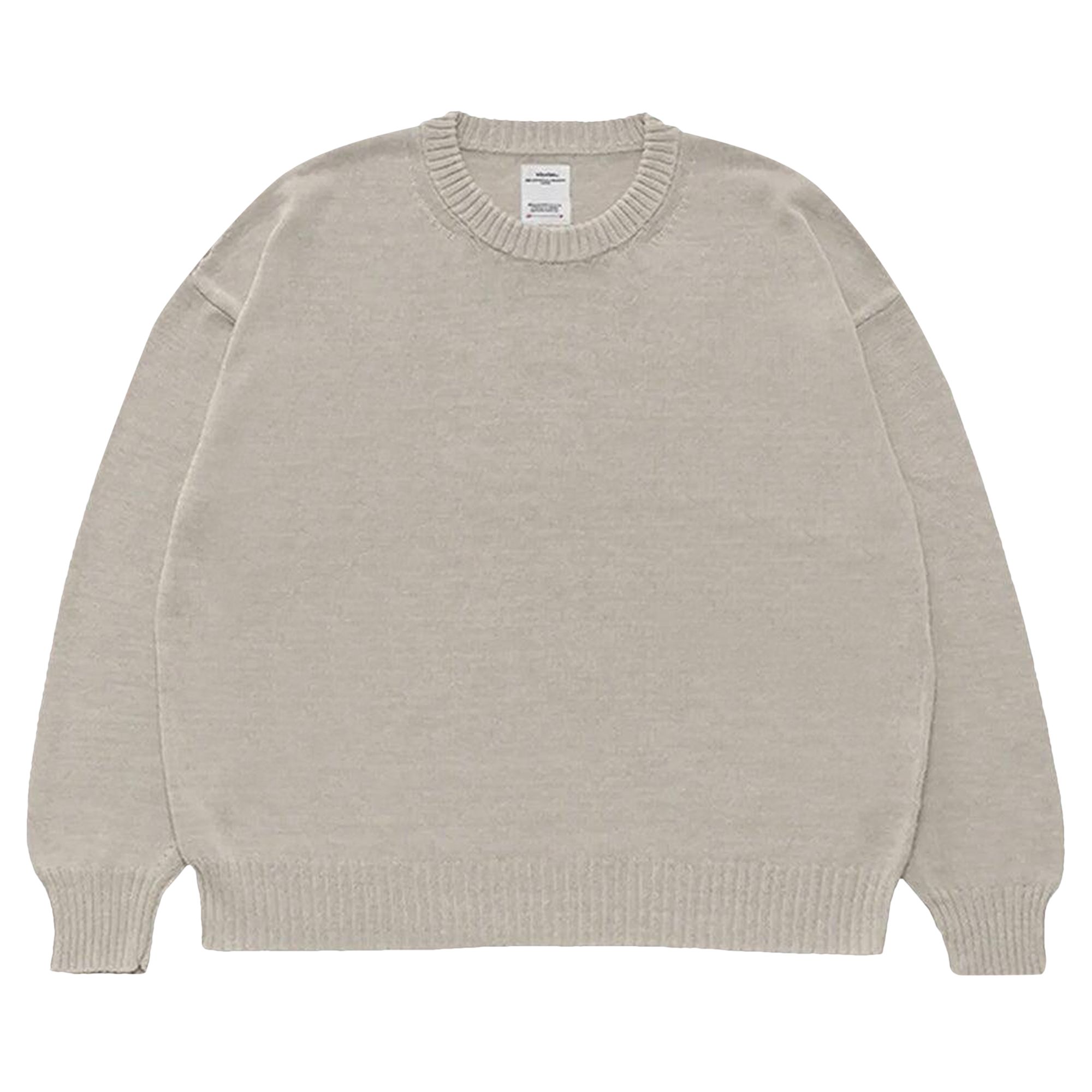 Pre-owned Visvim Damaged Jumbo Sb Sweater 'ivory' | Cream | Men's Size 5 In White