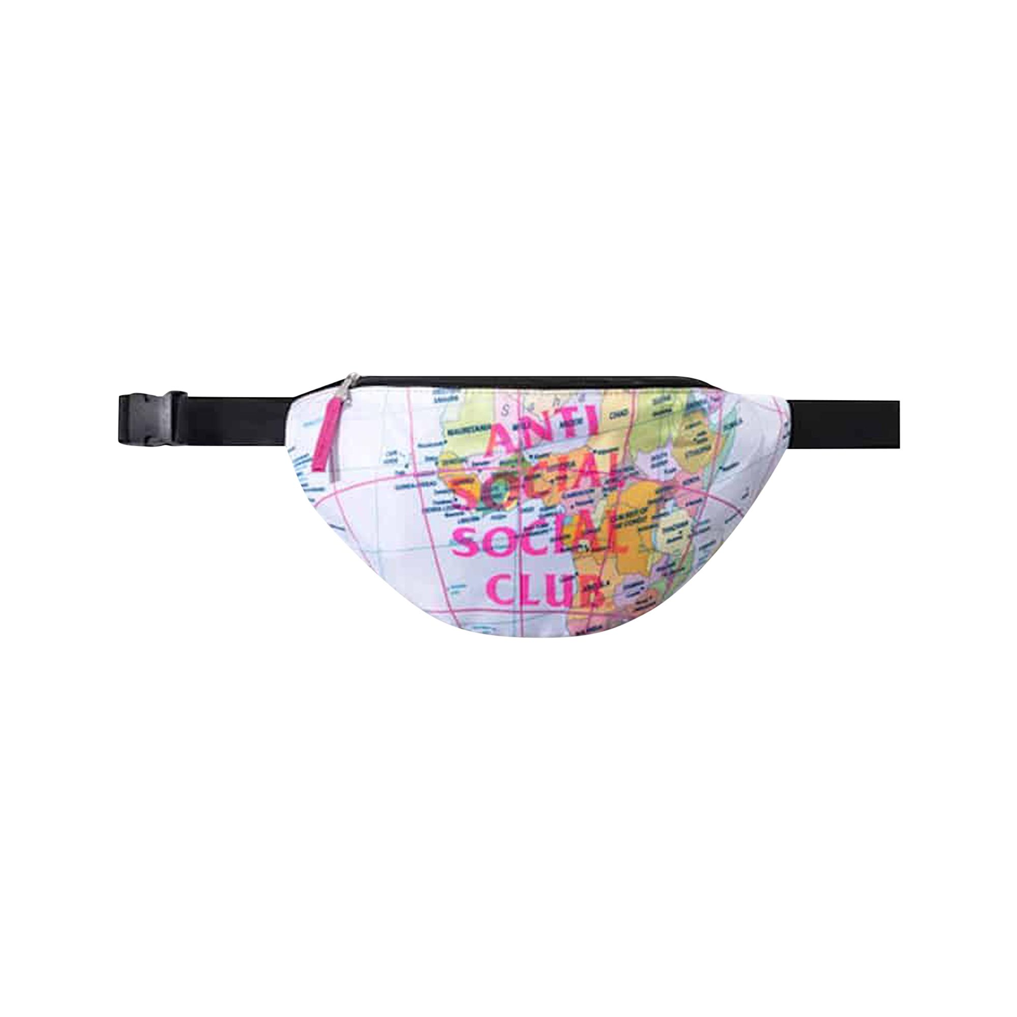 Pre-owned Anti Social Social Club Current Location Fanny Pack 'multicolor' In Multi-color
