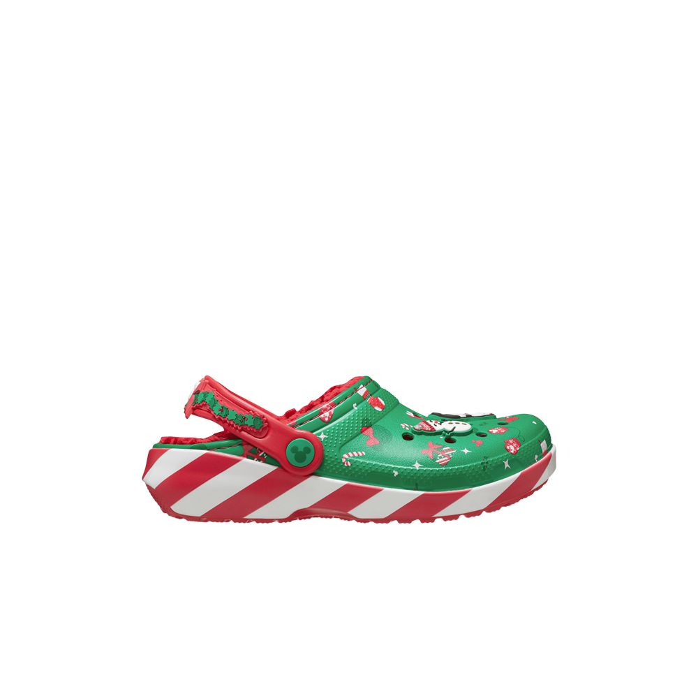 Pre-owned Crocs Disney X Classic Clog Toddler 'mickey Holiday' | Green | Infant Size 10