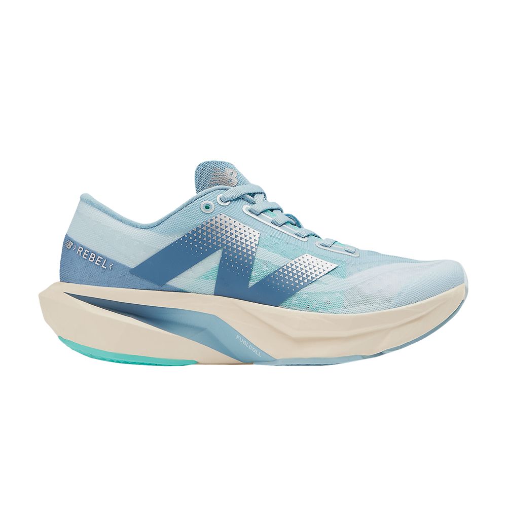 Pre-owned New Balance Wmns Fuelcell Rebel V4 Wide 'quarry Blue' | Women's Size 7
