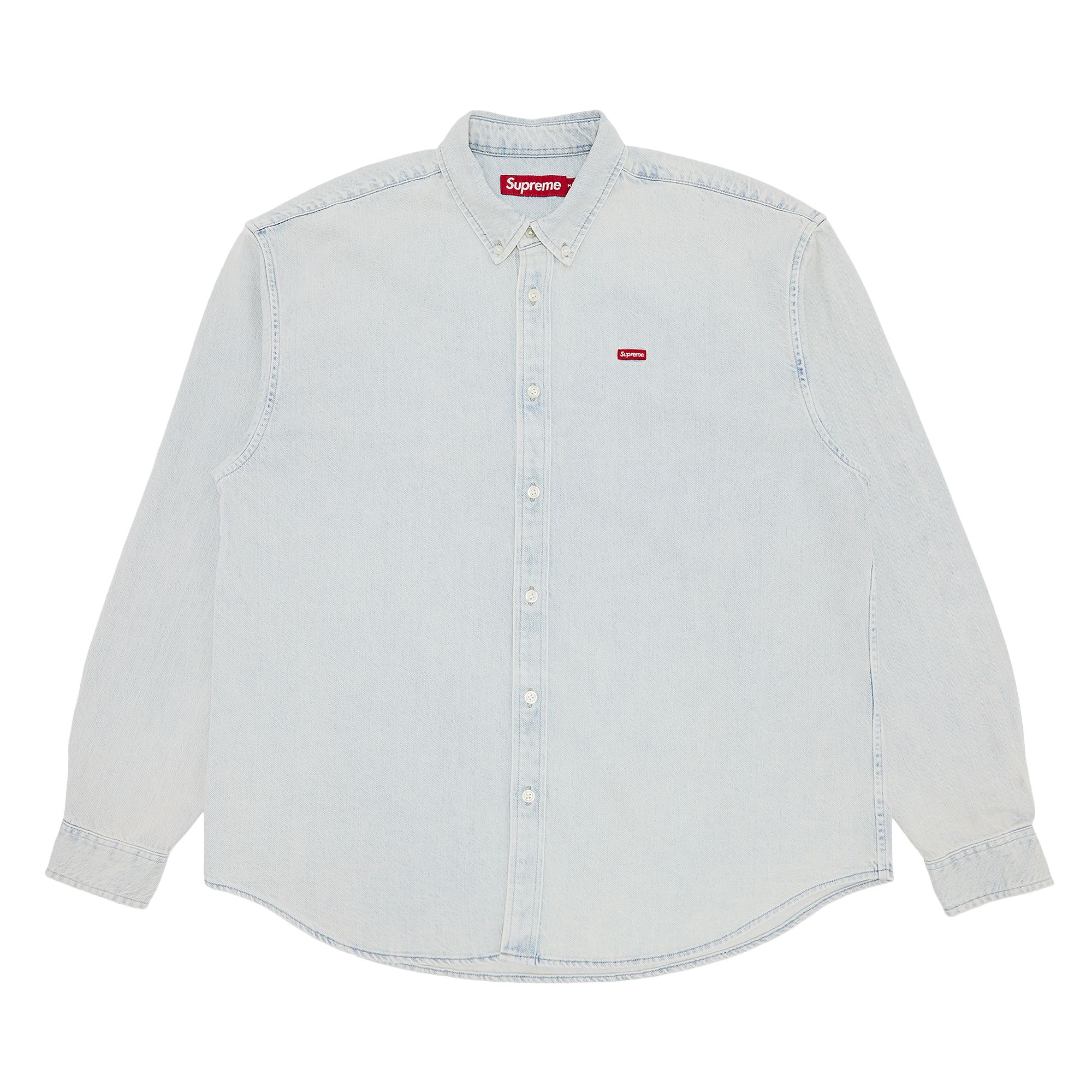 Supreme Small Box Shirt 'Washed Denim' | Blue | Men's Size S