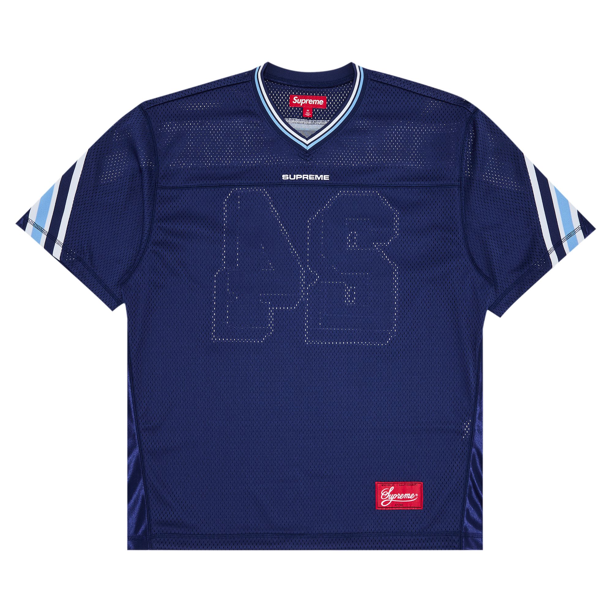 Supreme Jacquard Rib Football Jersey 'Navy' | Blue | Men's Size XL