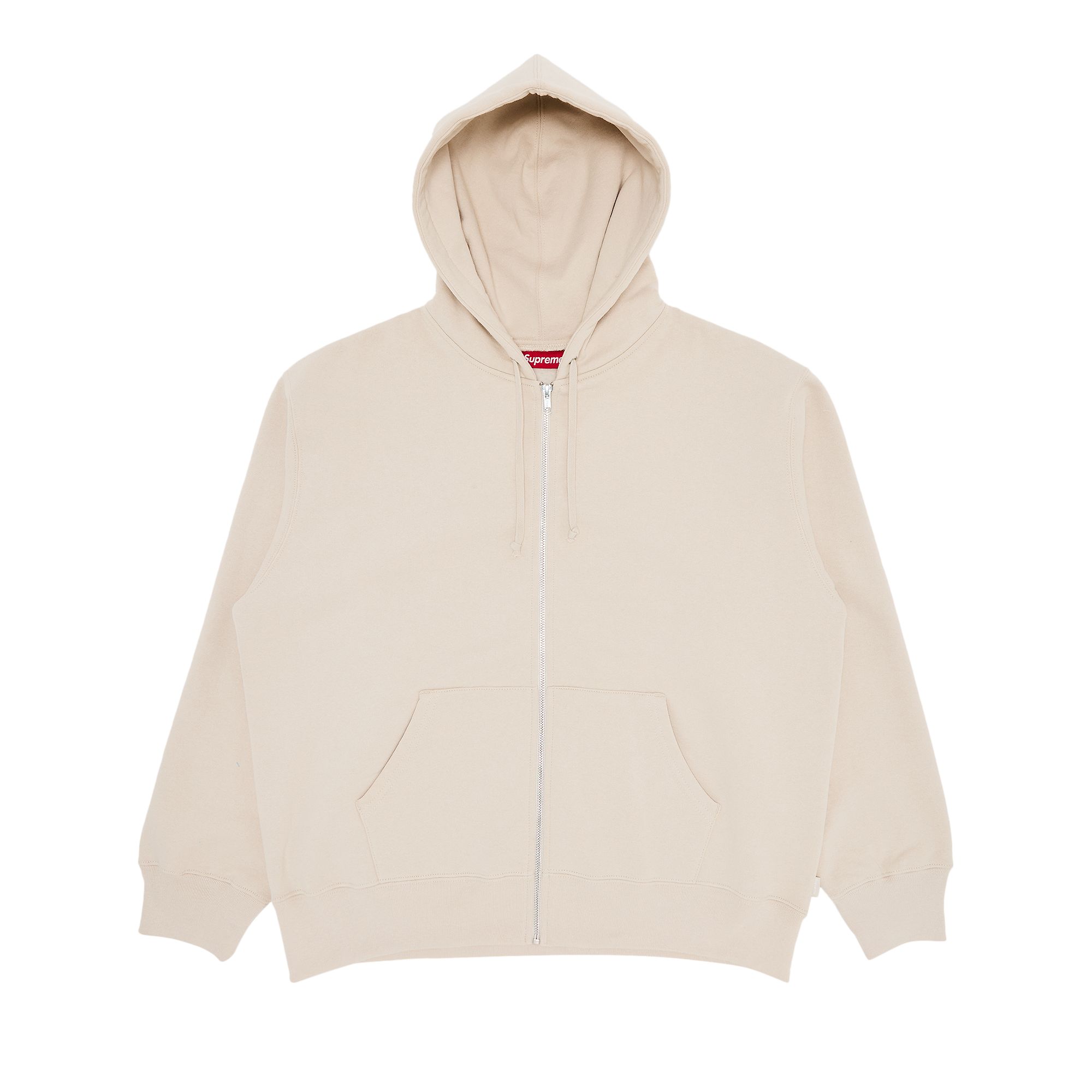 Supreme x Thrasher Zip Up Hooded Sweatshirt 'Stone' | Cream | Men's Size M