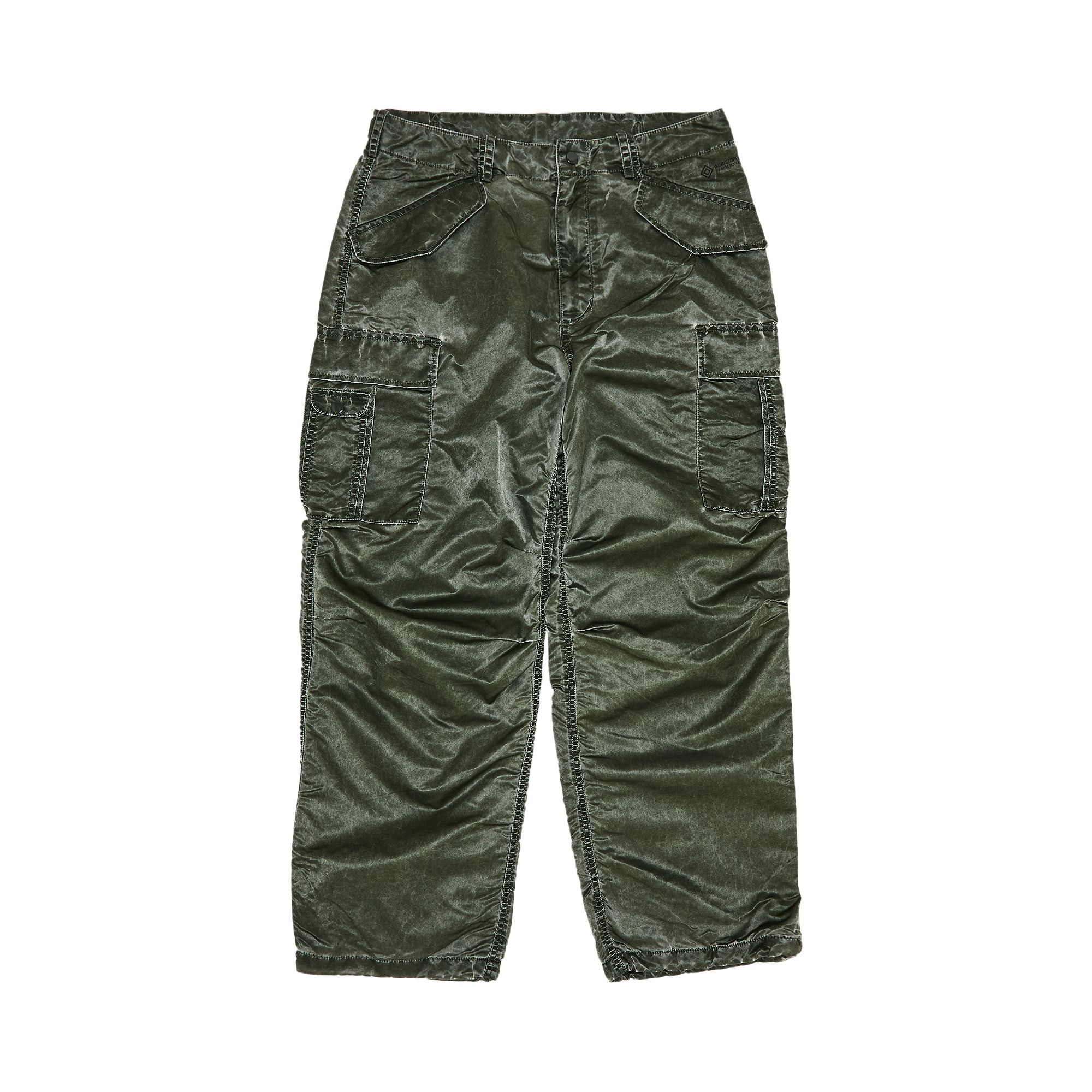 Supreme Washed Flight Satin Cargo Pant 'Olive' | Green | Men's Size XL